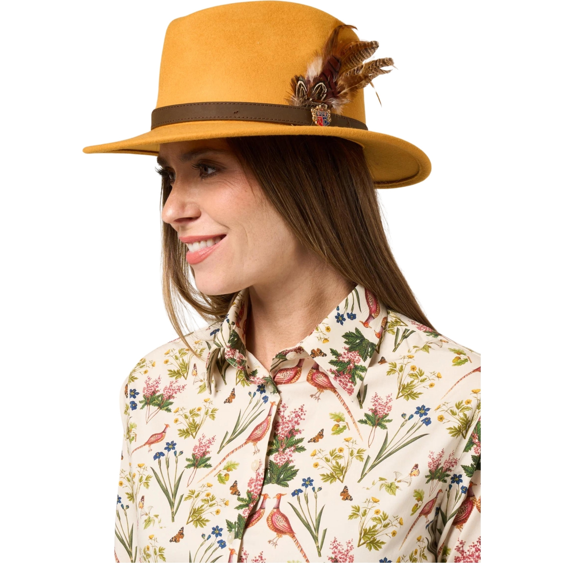 Alan Paine Femmes Chapeau Richmond En Felt RICUFEL - Mustard